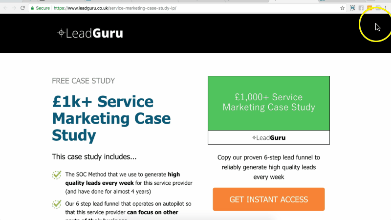 Lead Guru converted 86 percent of visitors using MonsterLinks. - OptinMonster Lead Guru converted 86 percent of visitors using MonsterLinks.