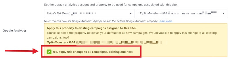 Apply the default Google Analytics integration to all campaigns. - OptinMonster Apply the default Google Analytics integration to all campaigns.