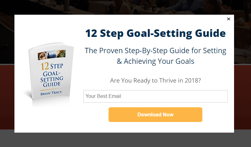 BrianTracy.com used OptinMonster to increase email list 150 percent - OptinMonster BrianTracy.com used OptinMonster to increase email list 150 percent