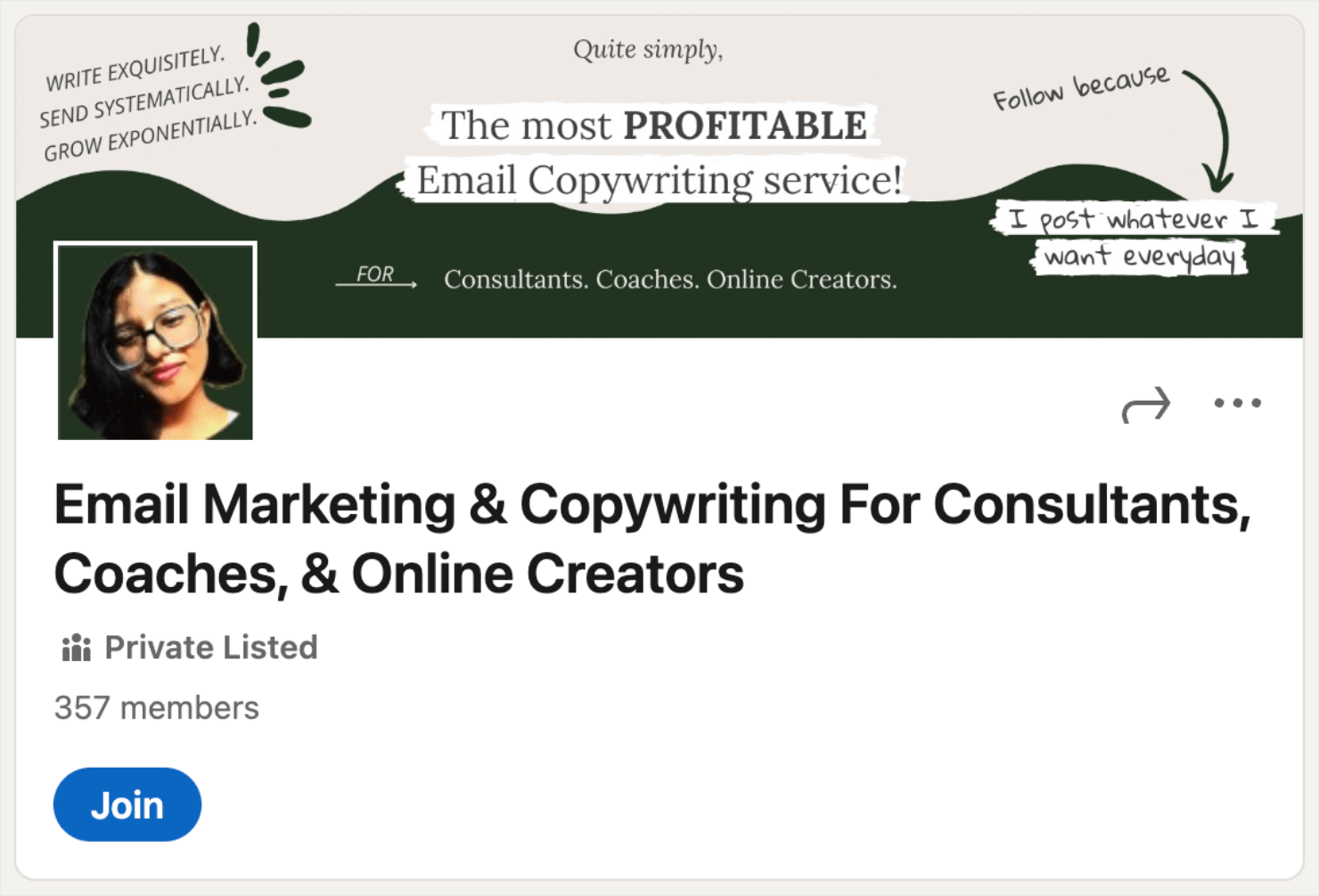 email_linkedin group-min - OptinMonster email marketing and social media marketing