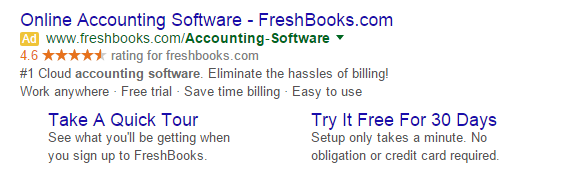 The first point of conversion for Freshbooks is often a Pay-Per-Click campaign. The first point of conversion for Freshbooks is often a Pay-Per-Click campaign.