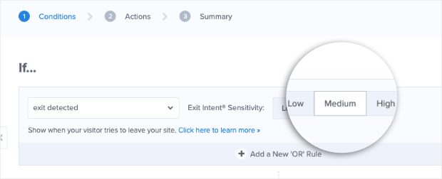 Mobile sensitivity level-min - OptinMonster Mobile sensitivity level
