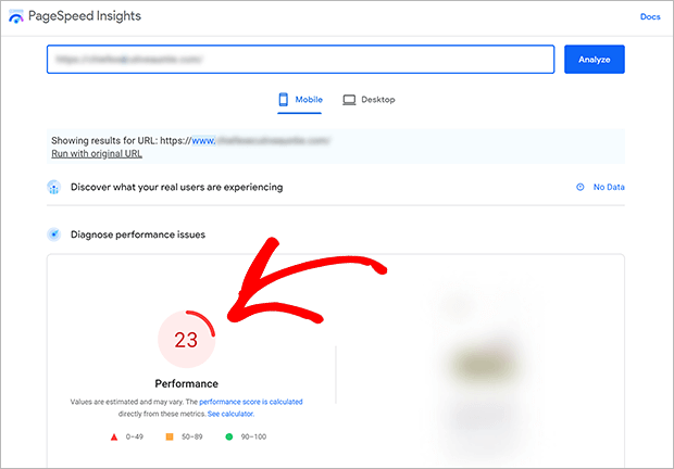 pagespeed - OptinMonster
