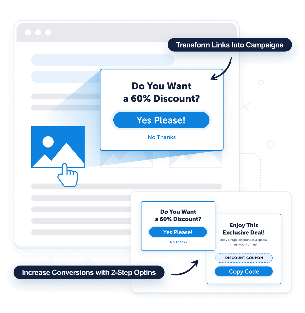 Seamless-Two-Step-Optins2x - OptinMonster MonsterLinks turn any button, image