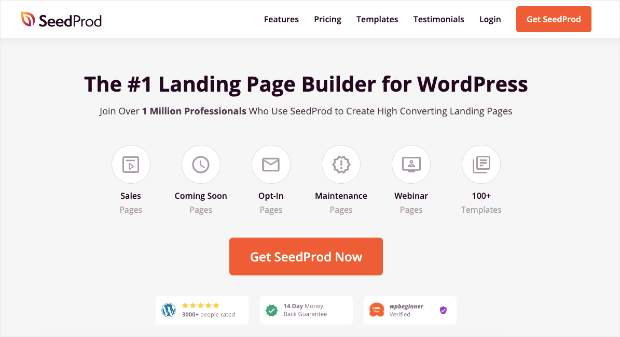 SeedProd landing page creation tool homepage-min - OptinMonster SeedProd landing page creation tool homepage-min