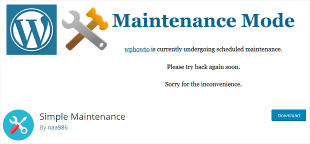 simple-maintenance-mode-plugin - OptinMonster simple maintenance mode plugin