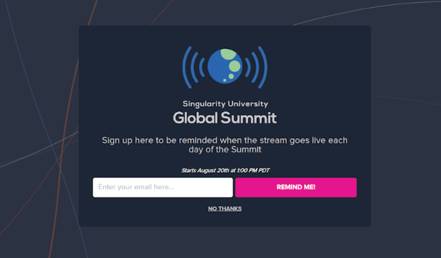 singularity signup form example - OptinMonster singularity signup form example