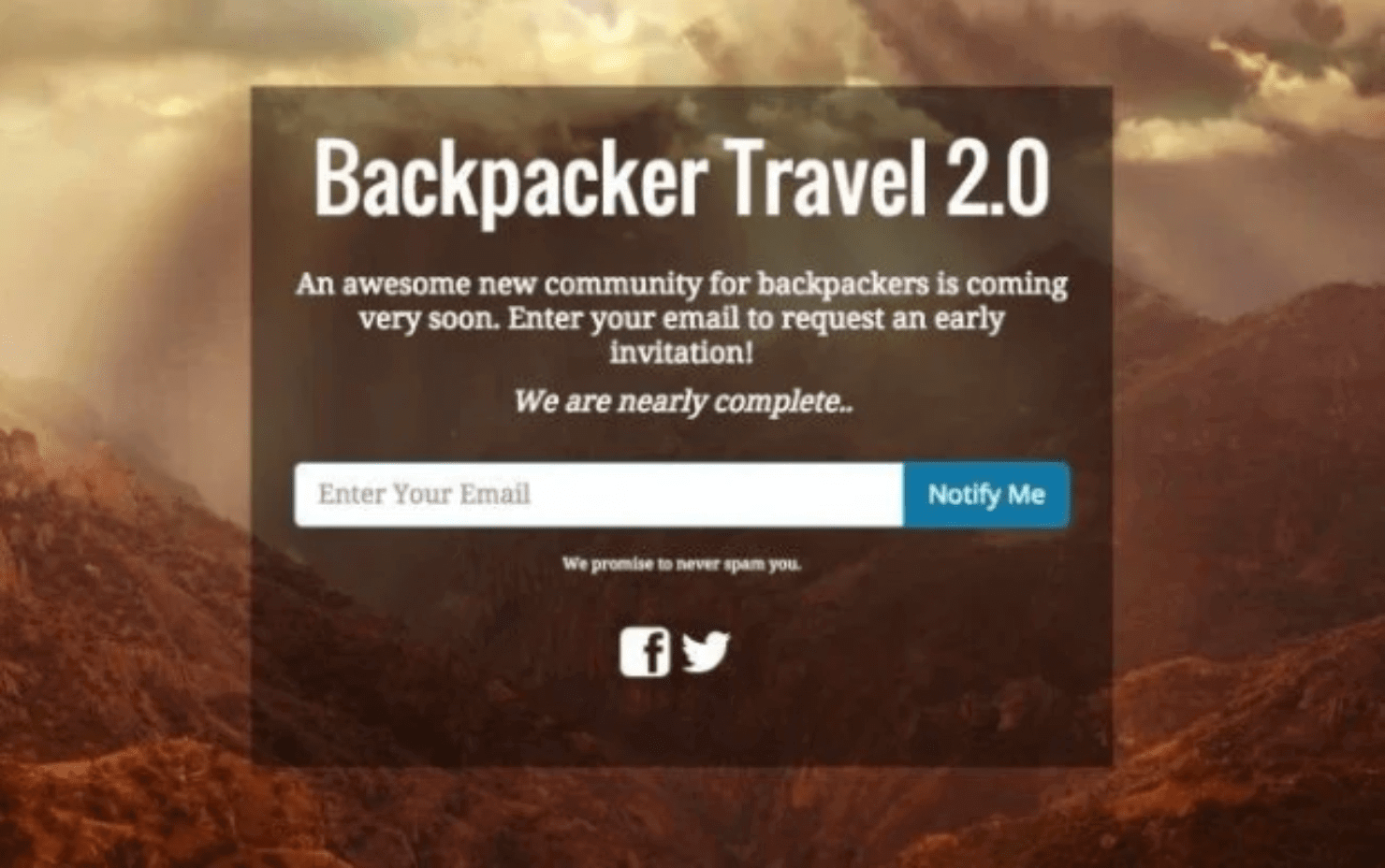 soon_backpacker-min - OptinMonster best coming soon page examples