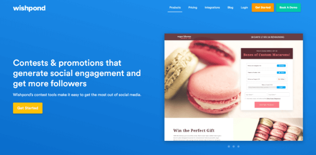 - OptinMonster wishpond online giveaway tool homepage