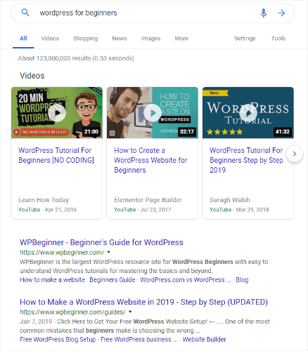 wordpress-for-beginners-google-search - OptinMonster wordpress for beginners google search